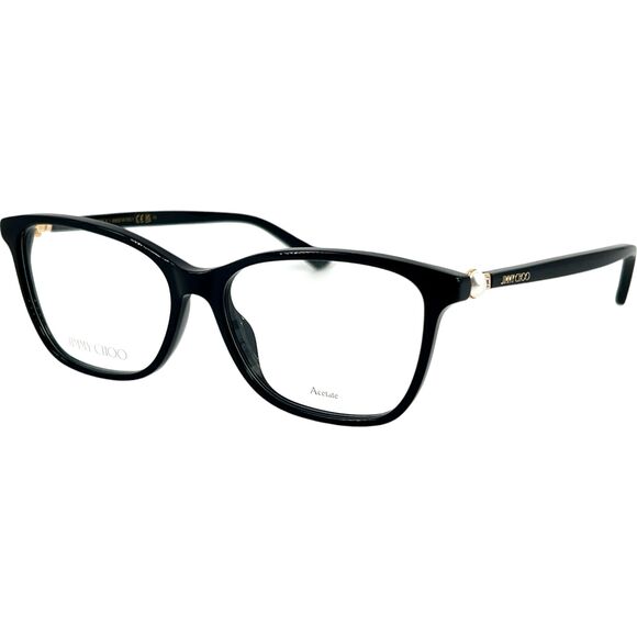 Jimmy Choo JC377 Womens  Eyeglass Frame 807 Black - Picture 1 of 6